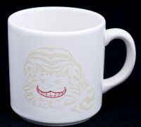 Alice in Wonderland Cheshire Cat Rivertown Trading Corp Coffee Mug Beige